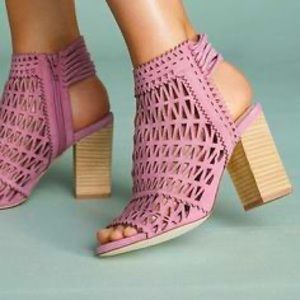 Anthropologie Jeffrey Campbell Ottawa Pink Booties